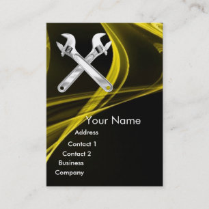 WRENCHES METALL MEECHANICS,PLUMBERS VISITKORT