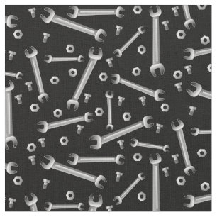 Wrenches Nöt och Bolts Tyg