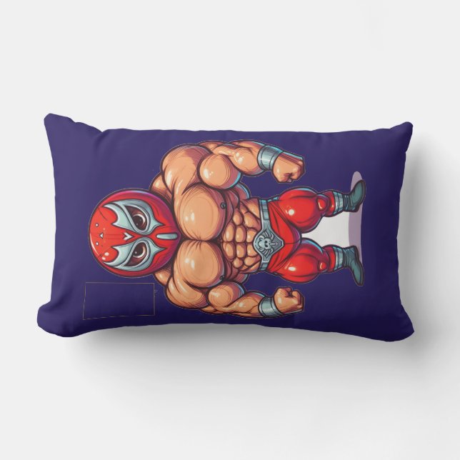 Wreseling manar lumbarkudde (Framsida)