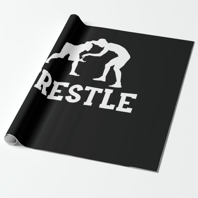 Wrestle wrestling Wrestler Gift Presentpapper (Utrullad)