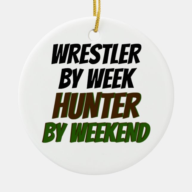 Wrestler by Week Hunter by Helg Julgransprydnad Keramik (Framsidan)
