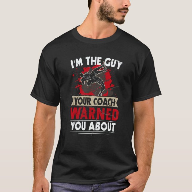 Wrestler  For Boys Girl Wrestler Wrestling Coach T Shirt (Framsida)