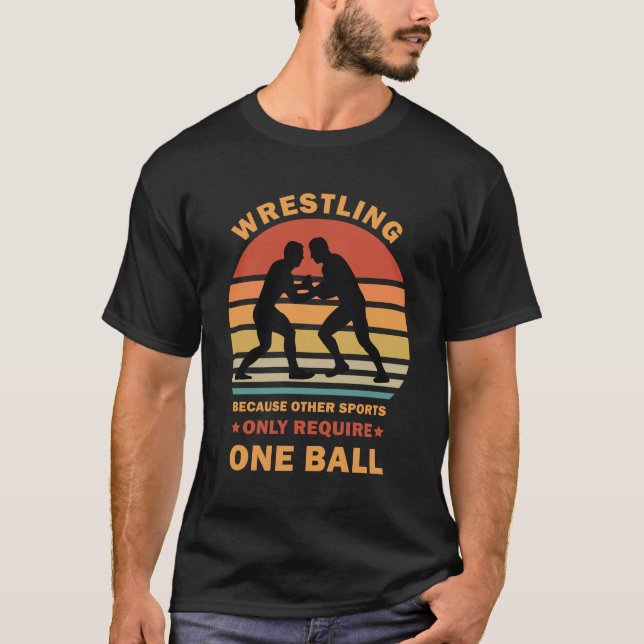 Wrestler Funny Wrestling T Shirt (Framsida)
