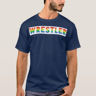Wrestler Gay pride Rainbow Wrestling T Shirt