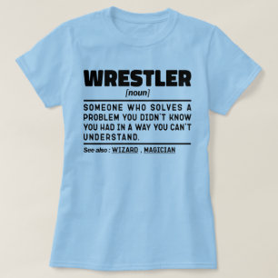 Wrestler Noun Definition Wrestling Älskare Funny T Shirt