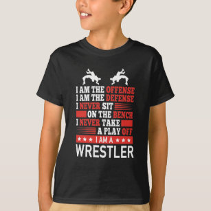 Wrestler Offensiv Defensiv Professionell T Shirt