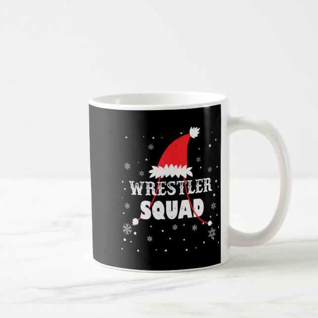 Wrestler Squad Christmas Wrestling Matching Xmas  Kaffemugg (Höger)