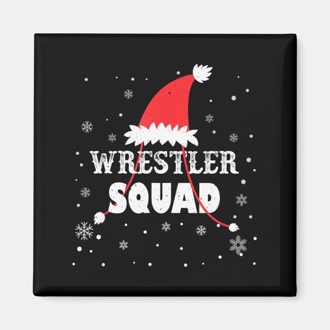 Wrestler Squad Christmas Wrestling Matching Xmas  Magnet (Framsidan)