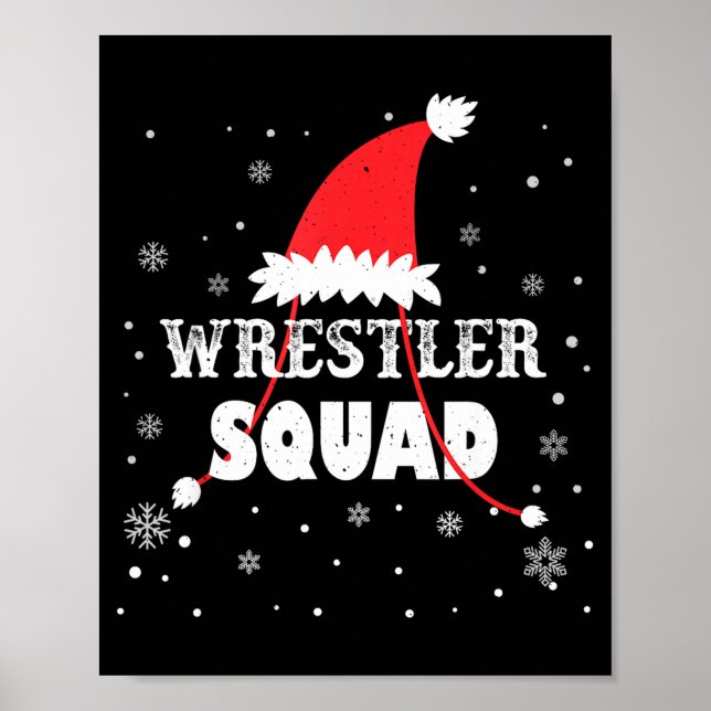 Wrestler Squad Christmas Wrestling Matching Xmas  Poster (Framsidan)