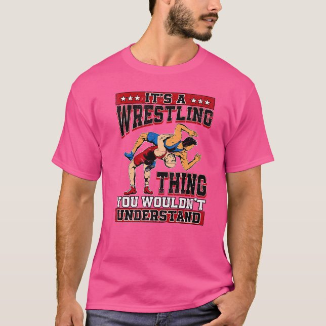 Wrestler Wrestling Pro Wrestler Idea Boys Manar T Shirt (Framsida)