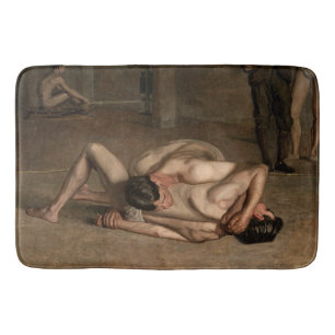 Wrestlers (av Thomas Eakins) Badrumsmatta