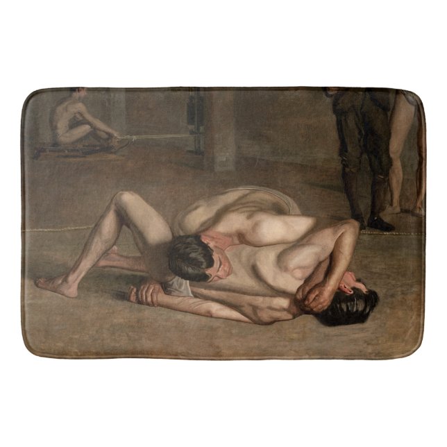 Wrestlers (av Thomas Eakins) Badrumsmatta (Framsidan)