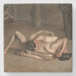 Wrestlers (av Thomas Eakins) Stenunderlägg