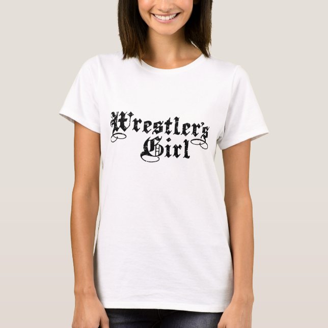 Wrestlers flicka t-shirt (Framsida)