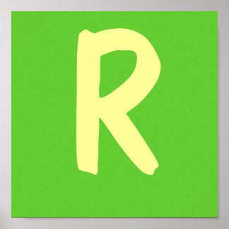 Wrestlers Namn Lettering Poster