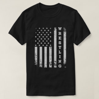 Wrestling American Flagga USA Quote Wrestler T Shirt