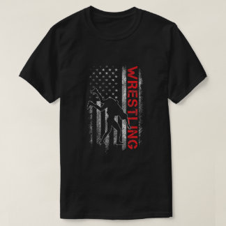 Wrestling American Flagga USA Quote Wrestler T Shirt