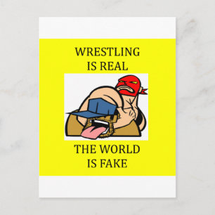 WRESTLING är inte falsk Vykort