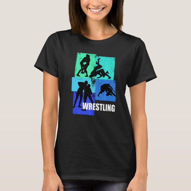 Wrestling Clothing for Wrestler Gear Wrestling T Shirt (Framsida)