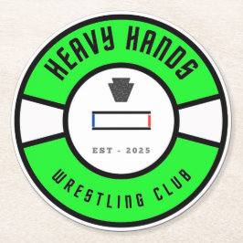 Wrestling Club Items Underlägg Papper Rund