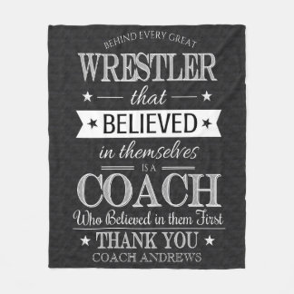 Wrestling Coach Tack Gift Blanket Fleecefilt