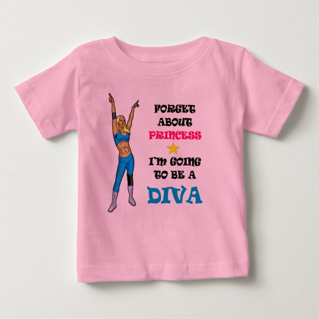 Wrestling Diva Tutu T-shirt (Framsida)