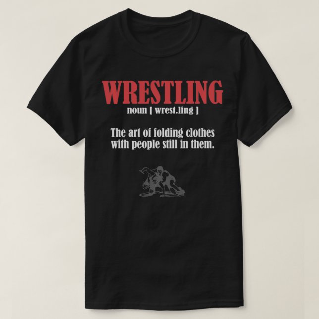 Wrestling Folding Clothes With People Still In The T Shirt (Design framsida)