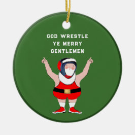 Wrestling julkollektion julgransprydnad keramik