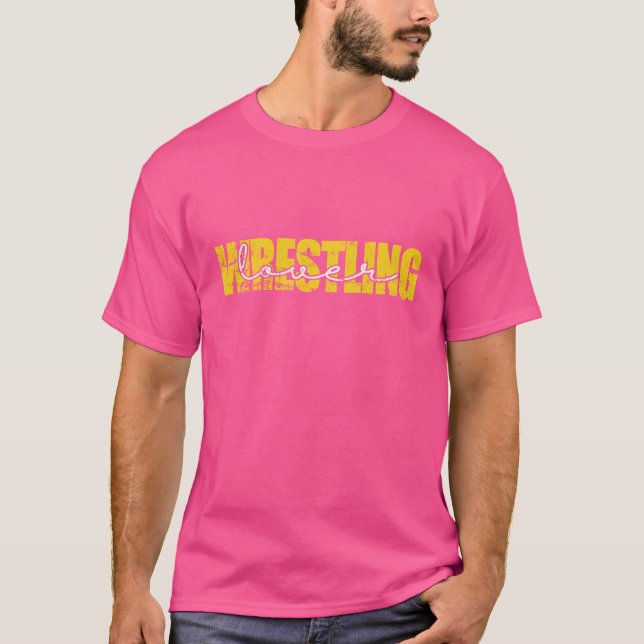 Wrestling Lover Show Ring Fight Stunt friend T Shirt (Framsida)