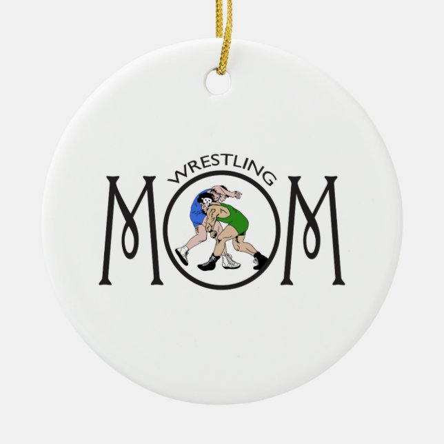 WRESTLING MAMMA JULGRANSPRYDNAD KERAMIK (Framsidan)
