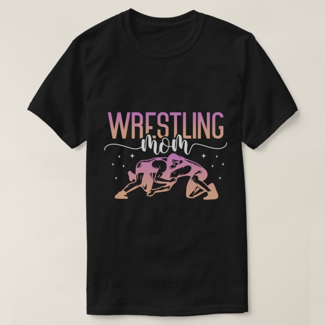 Wrestling Mamma Mor Wrestler Fighter Mors dag T Shirt (Design framsida)