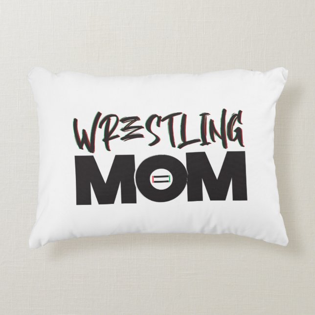 Wrestling Mamma Pillow Prydnadskudde (Framsidan)