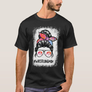 Wrestling Mamma Tee for Women Wrestler Mamma Messy