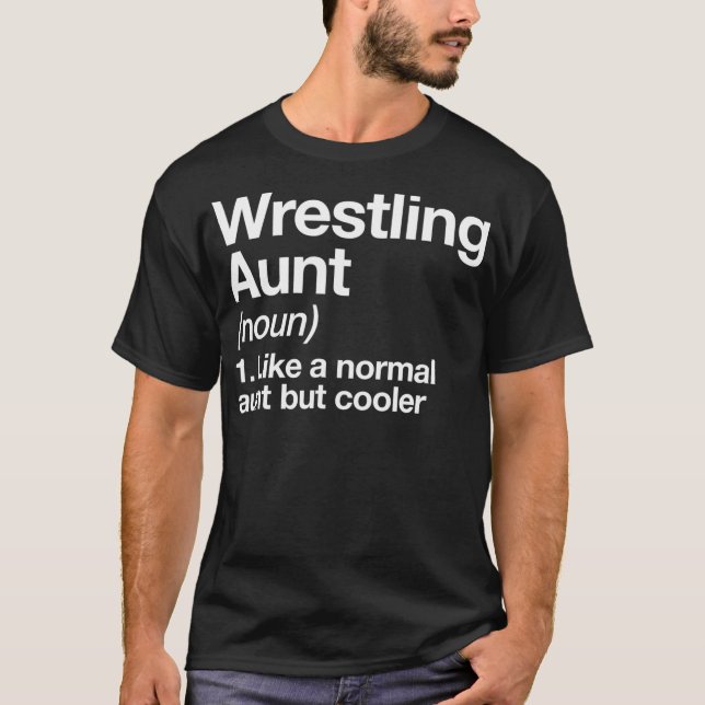 Wrestling Moster Definition Funny Sassy Sports T Shirt (Framsida)