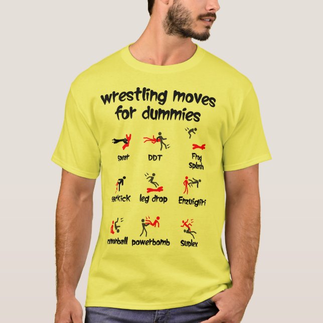 wrestling moves for dummies tee (Framsida)