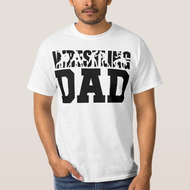 Wrestling Pappa T Shirt (Framsida)