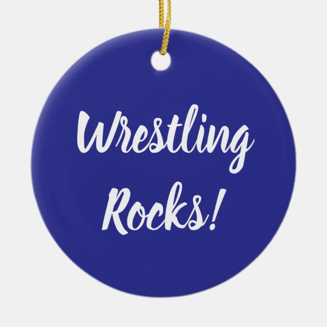 Wrestling Rocks Ornament (Framsidan)