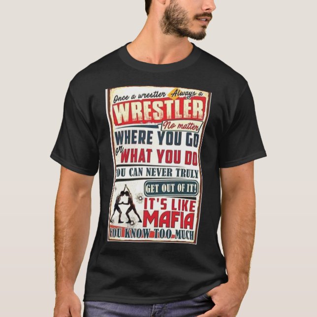 Wrestling Say T Shirt (Framsida)