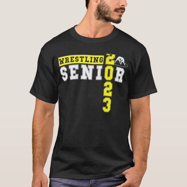 Wrestling Senior Night Studenten Senior 2023 Wres T Shirt (Framsida)