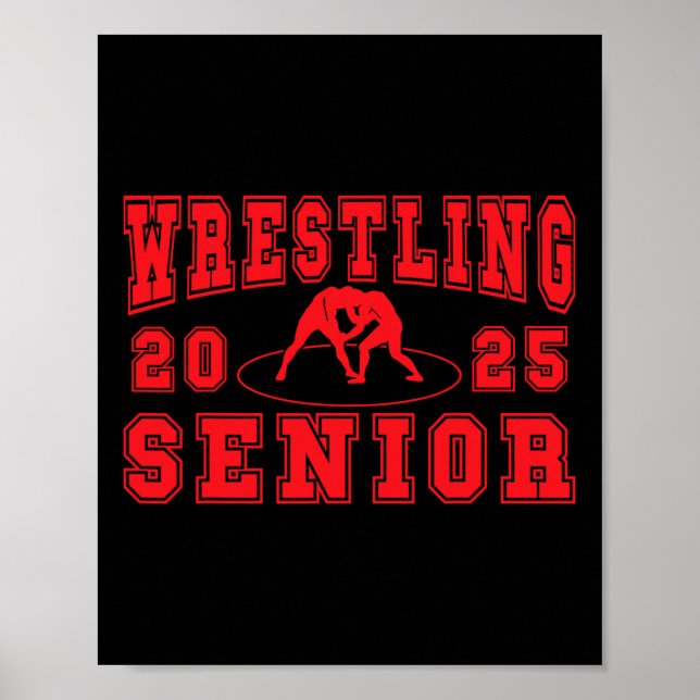 Wrestling Senior Night Wrestling Senior 2025 Gradu Poster (Framsidan)