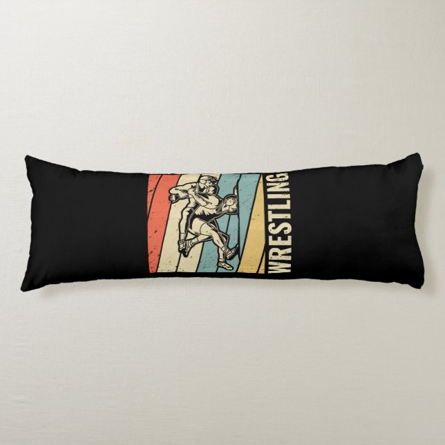 Wrestling Sport Wrestler Älskare Funny Gift Kroppskudde (Framsidan)