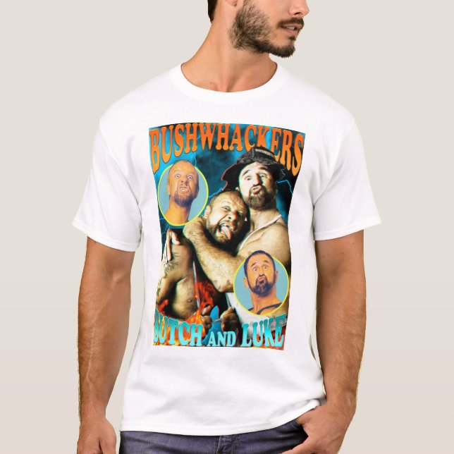 Wrestling T-ShirtButch-Luke Whackers Bootleg T Shirt (Framsida)
