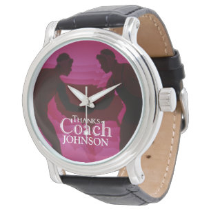 Wrestling, tack Coach Silhouette Red Armbandsur