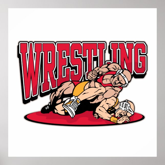 Wrestling Takedown Poster (Framsidan)