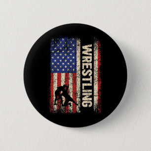 Wrestling Usa American Flagga Shirt Wrestle 4th of Knapp