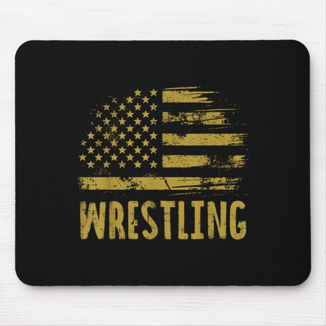 Wrestling USA flagga Wrestler Patriotic Manar Boys Musmatta (Framsidan)