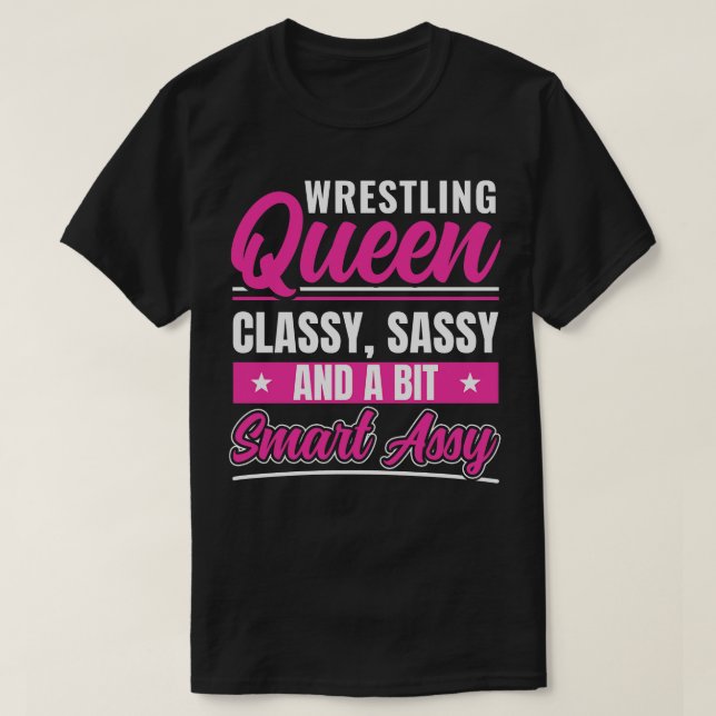 Wrestling Women Funny Wrestling Wrestle Wrestler T Shirt (Design framsida)
