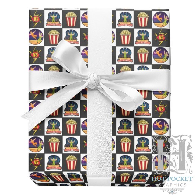 Wrestling Wrapping Paper Presentpapper (Skapare uppladdad)