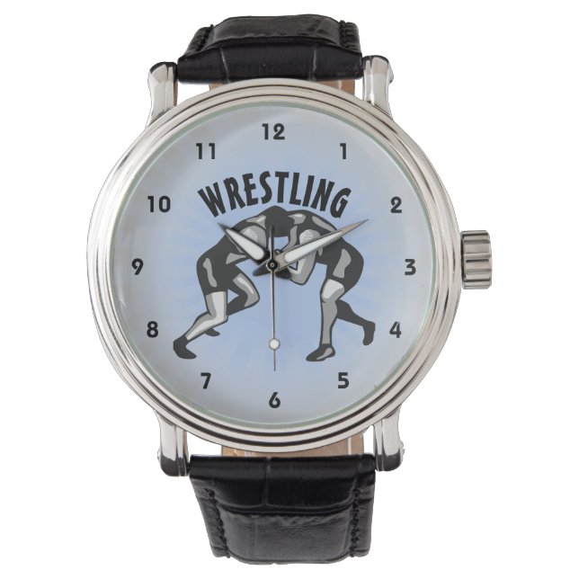 Wrestling Wrestler Design Armbandsur (Framsida)
