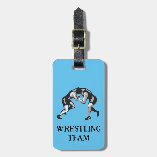 Wrestling Wrestler Design Bagagebricka (Vertikal Framsida)